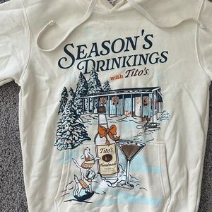 Tito’s Holiday Hoodie Nude Size Medium